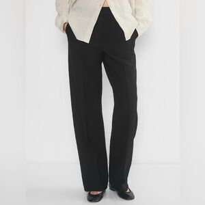 Aritzia Babaton Agency Wool Twill Pants in Black